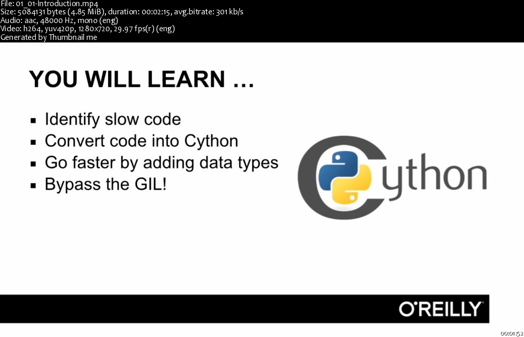 Infiniteskills - Learning Cython Training Video