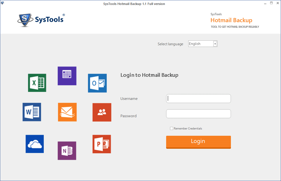 SysTools Hotmail Backup 1.1