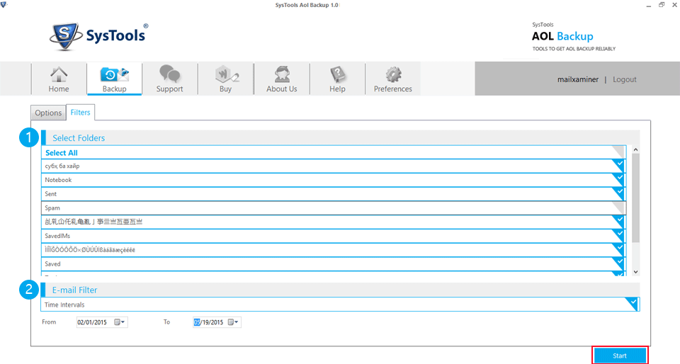 SysTools AOL Backup 1.0