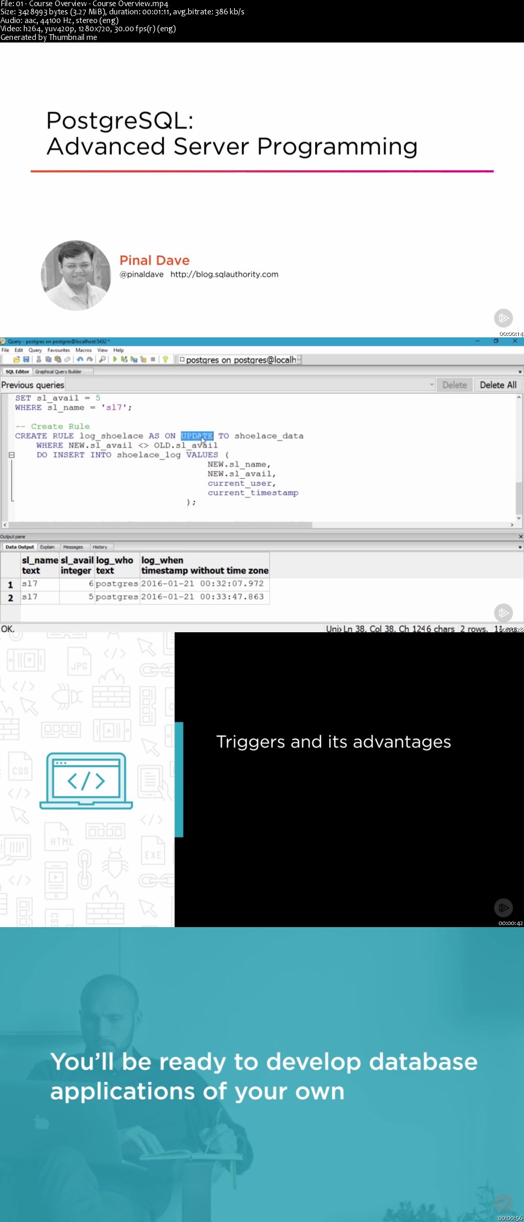  PostgreSQL: Advanced Server Programming