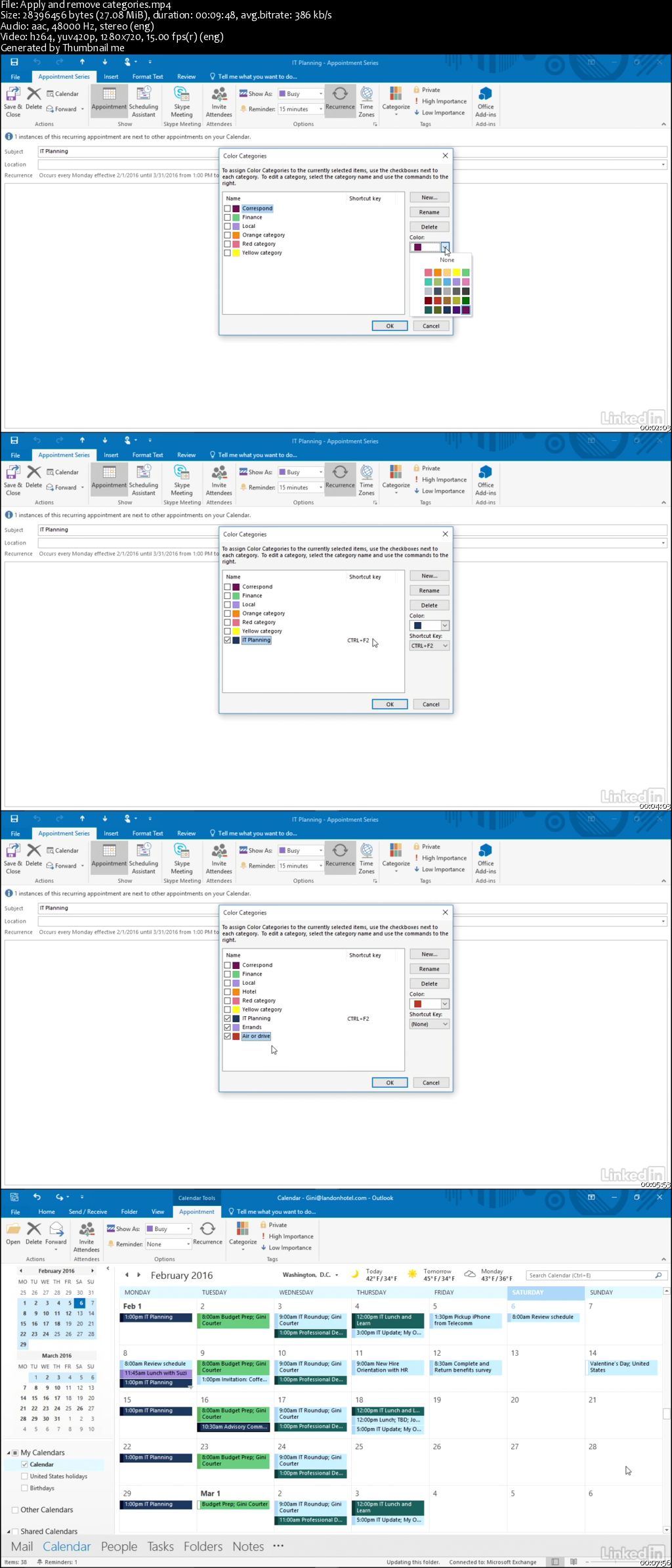 Time Management with Outlook 2016 Calendar and Tasks