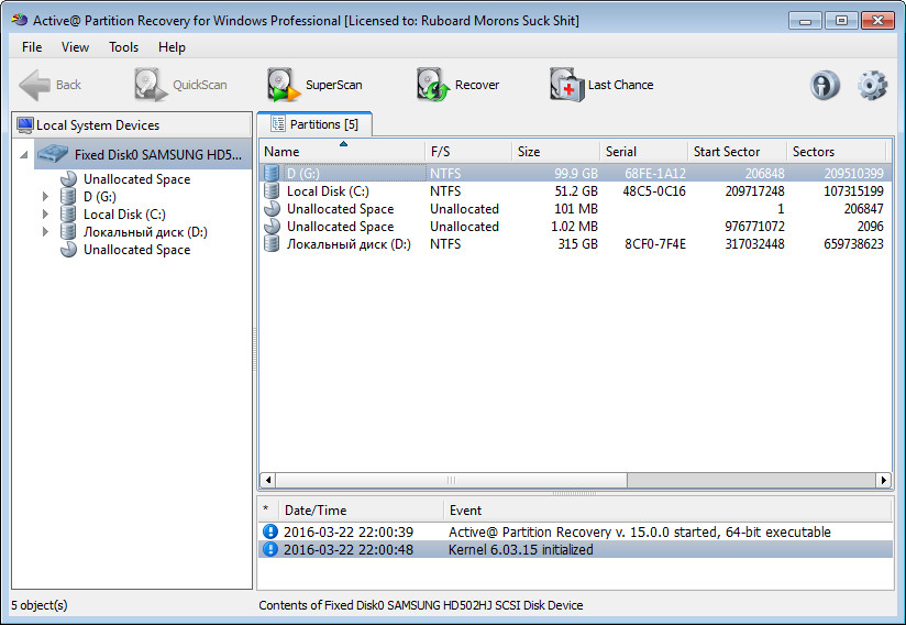 Active Partition Recovery Professional 15.0.0