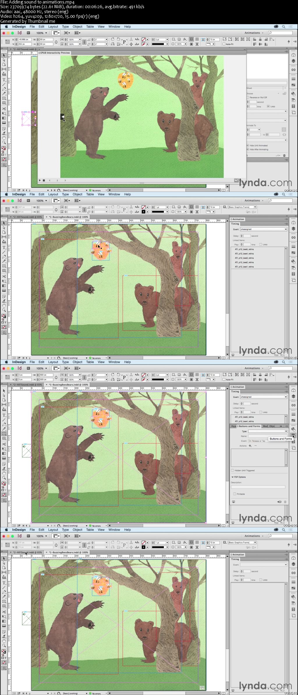 Lynda - Creating Animations with Adobe InDesign CC (Updated 23 March 2016)