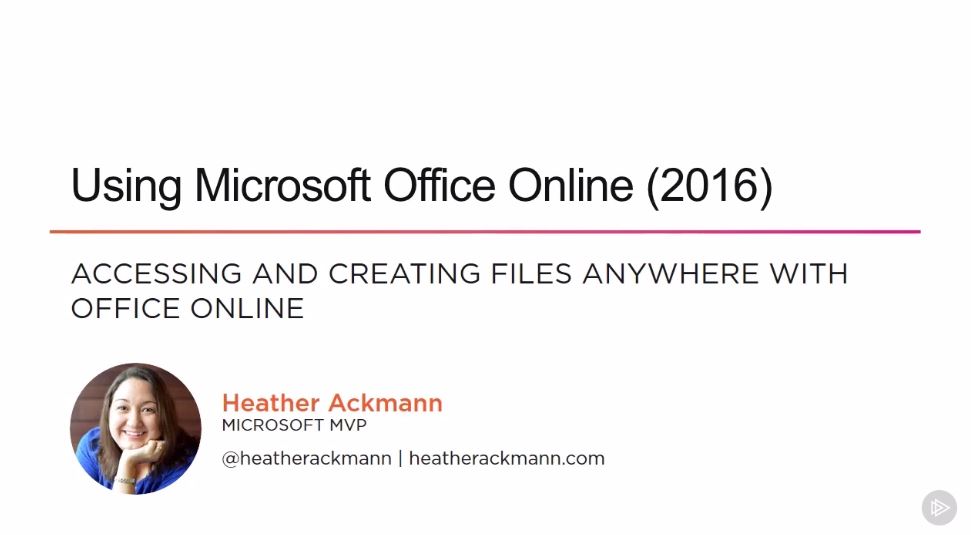 Using Microsoft Office Online (2016)