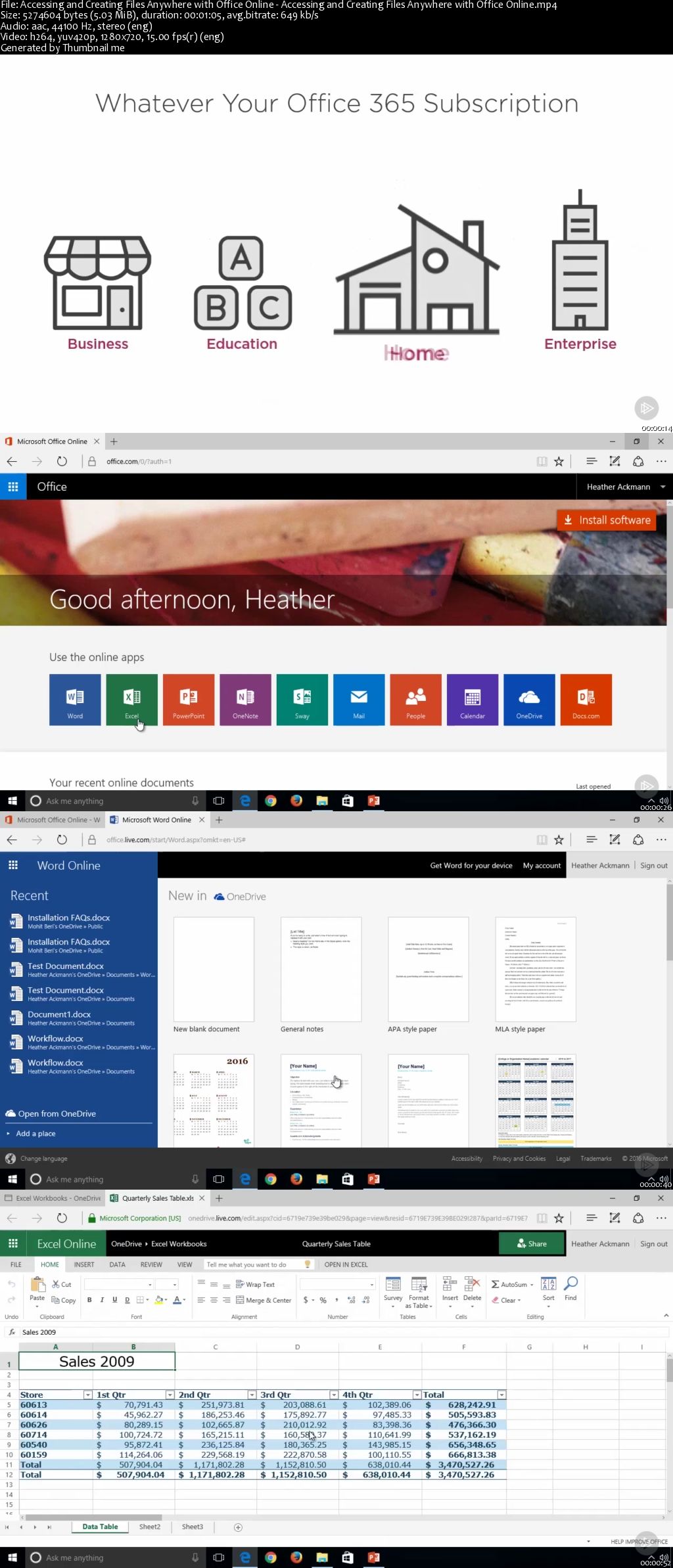 Using Microsoft Office Online (2016)