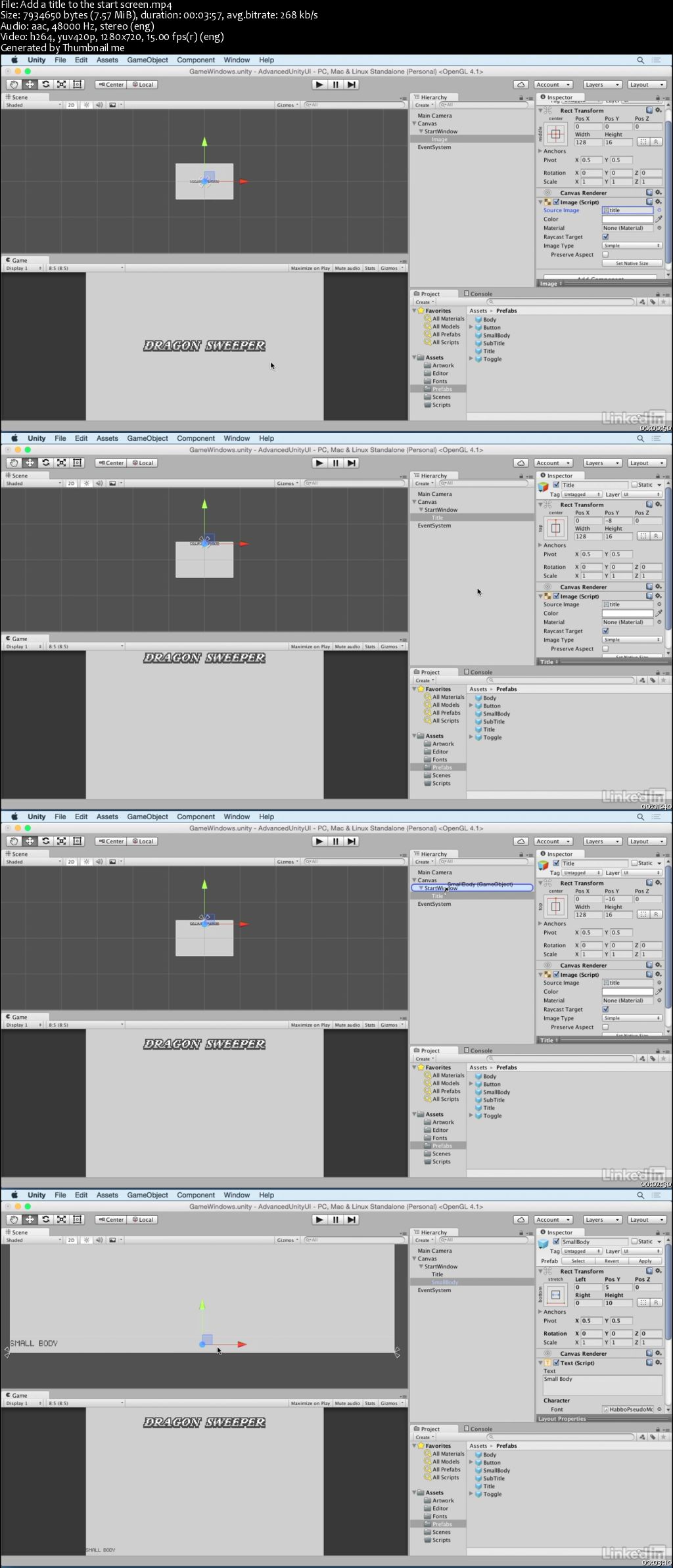 Unity 5 2D: Advanced UI