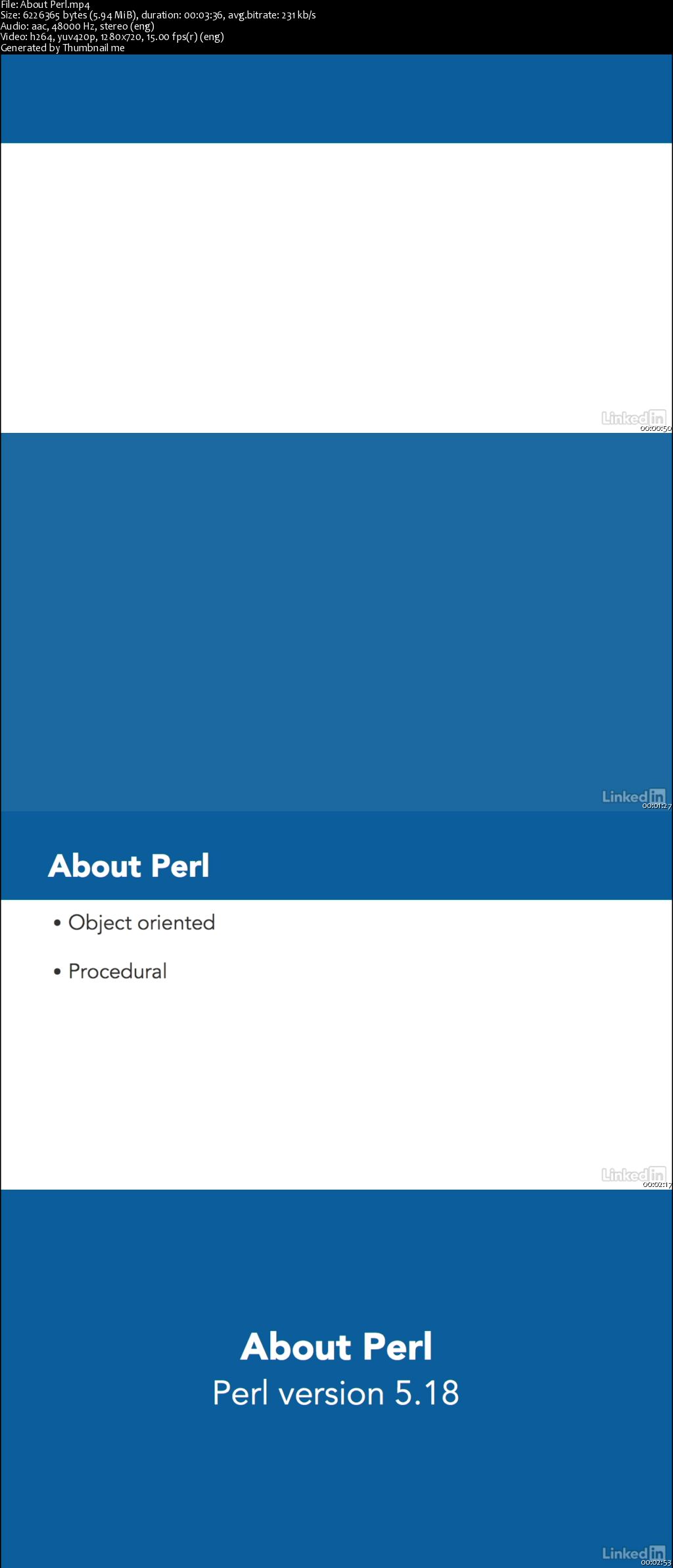 Perl 5 Essential Training