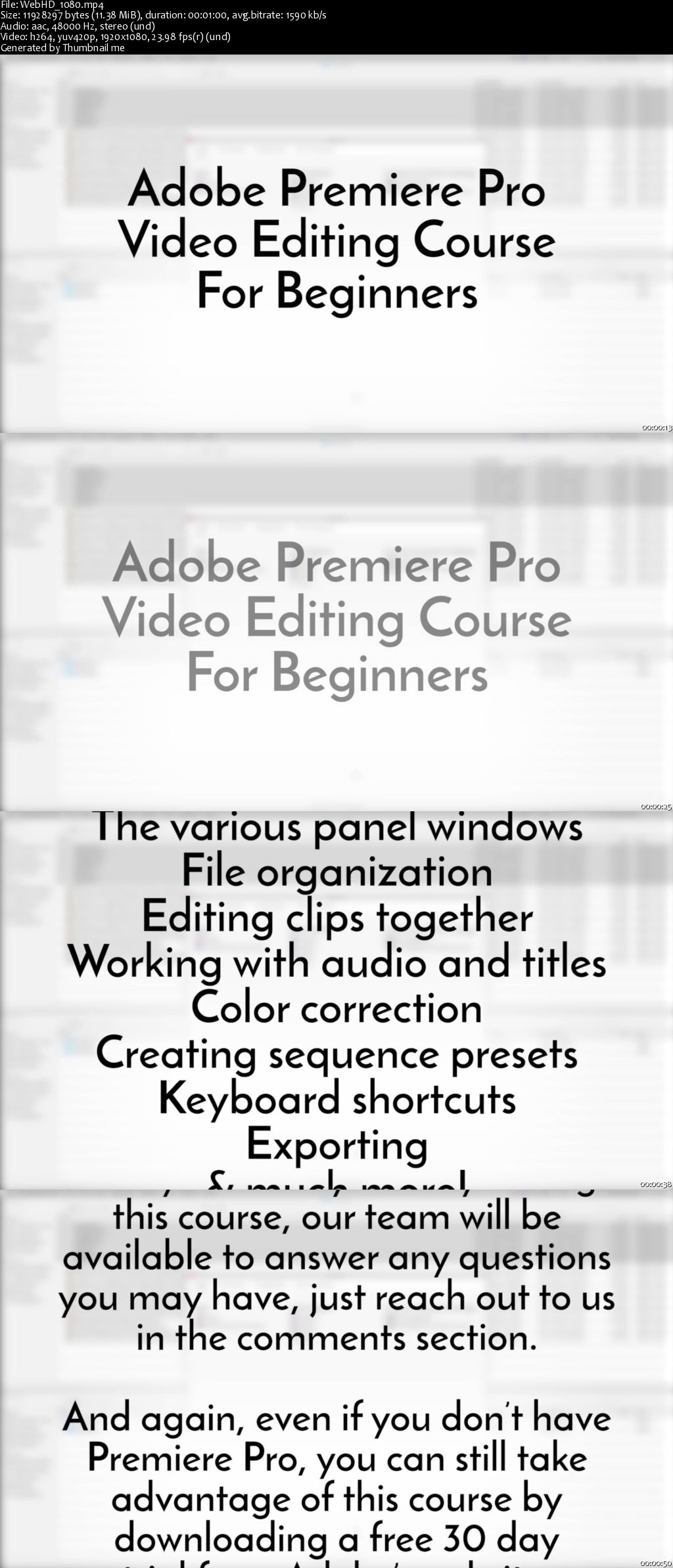 Adobe Premiere Pro: Video Editing Training For Beginners