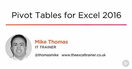 Pivot Tables for Excel 2016 [repost]