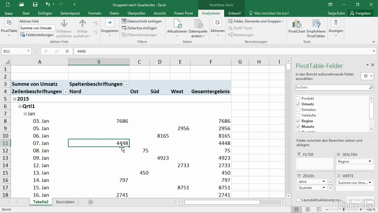 Excel 2016: Pivot-Tabellen