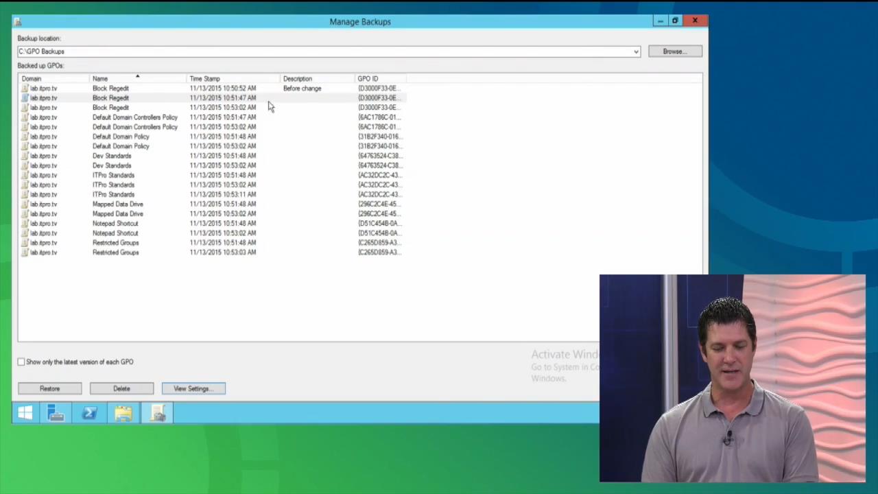 ITPRO.TV - Working with Group Policy: Group Policy