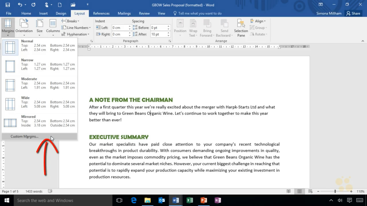 CBT Nuggets - Microsoft Word 2016