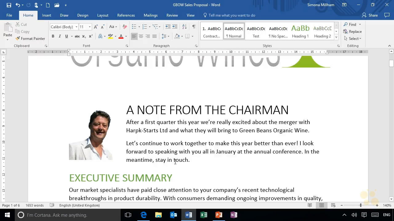 CBT Nuggets - Microsoft Word 2016