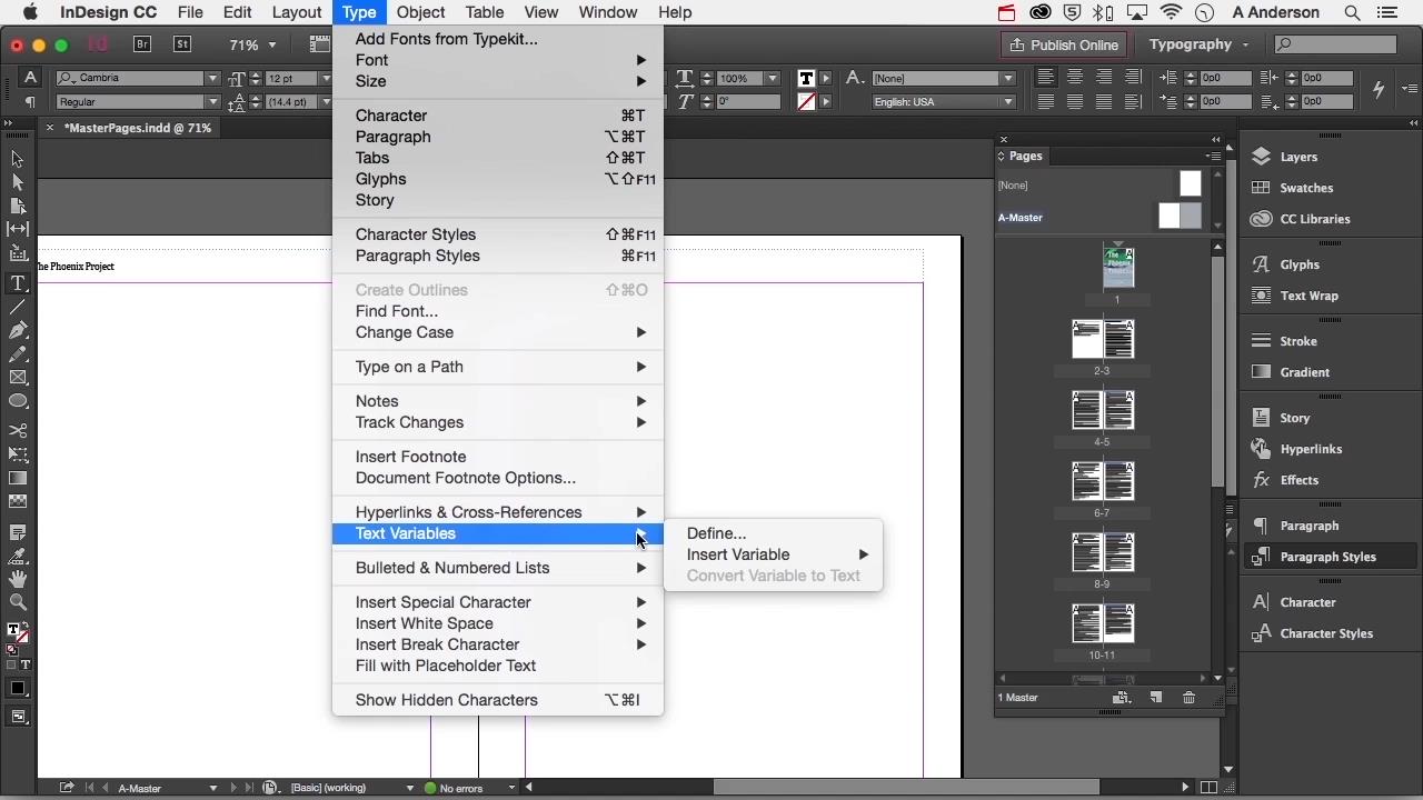 Getting Started with Adobe InDesign CC 2015