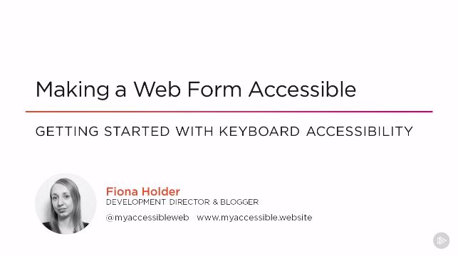 Making a Web Form Accessible