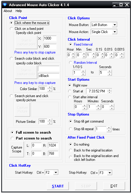 Advanced Mouse Auto Clicker 4.1.4