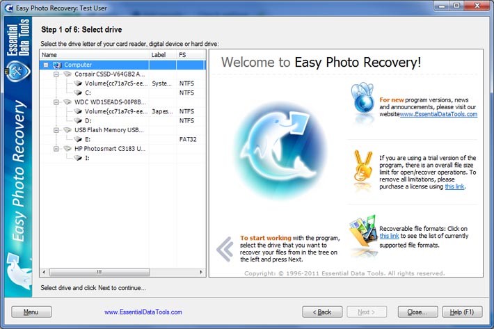 eWorld Easy Photo Recovery 3.0