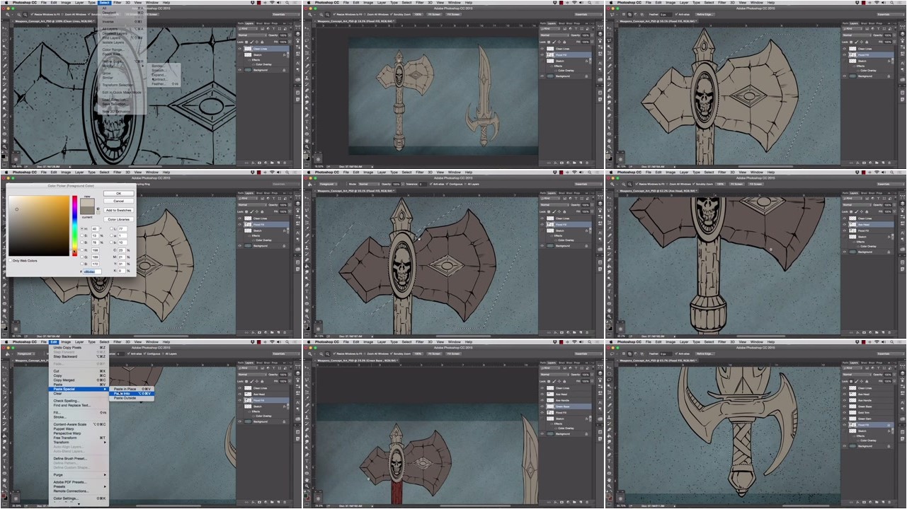 TutsPlus - How to Create Weapons for Concept Art in Photoshop