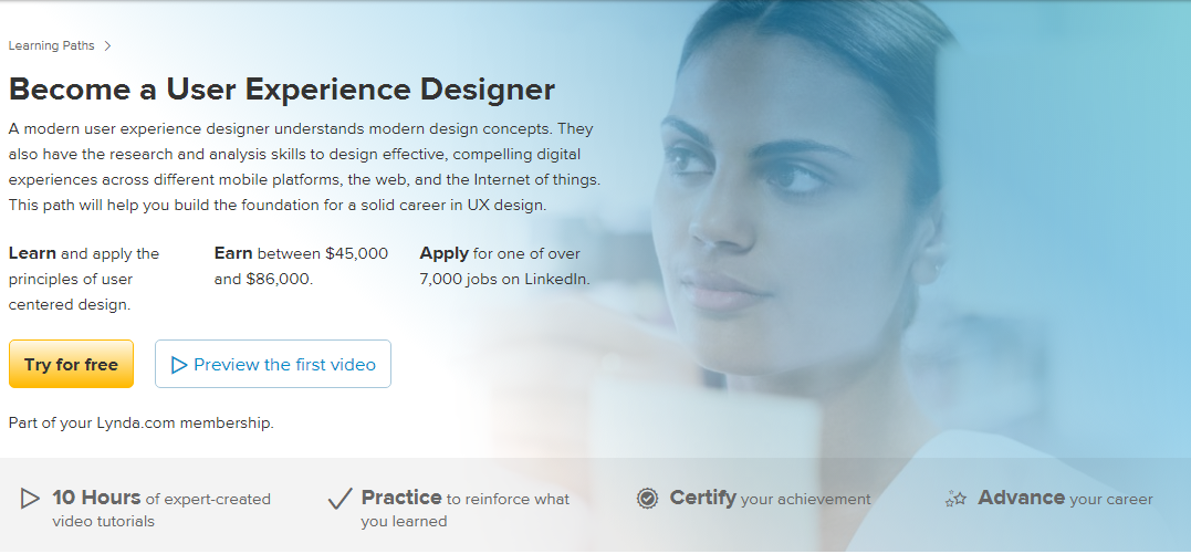 Lynda - Become a User Experience Designer