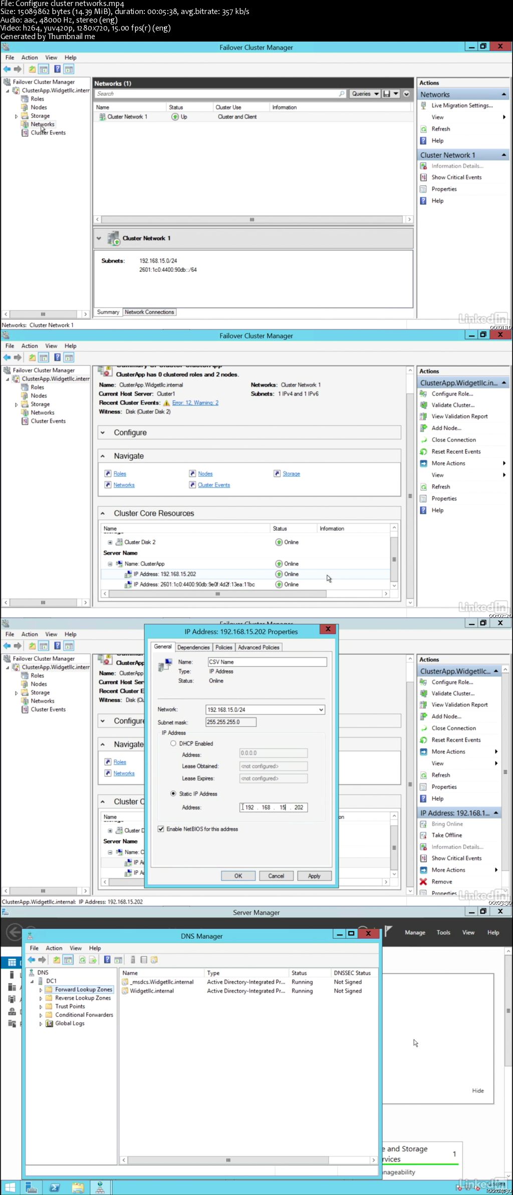 Windows Server 2012 R2: Configure and Manage High Availability