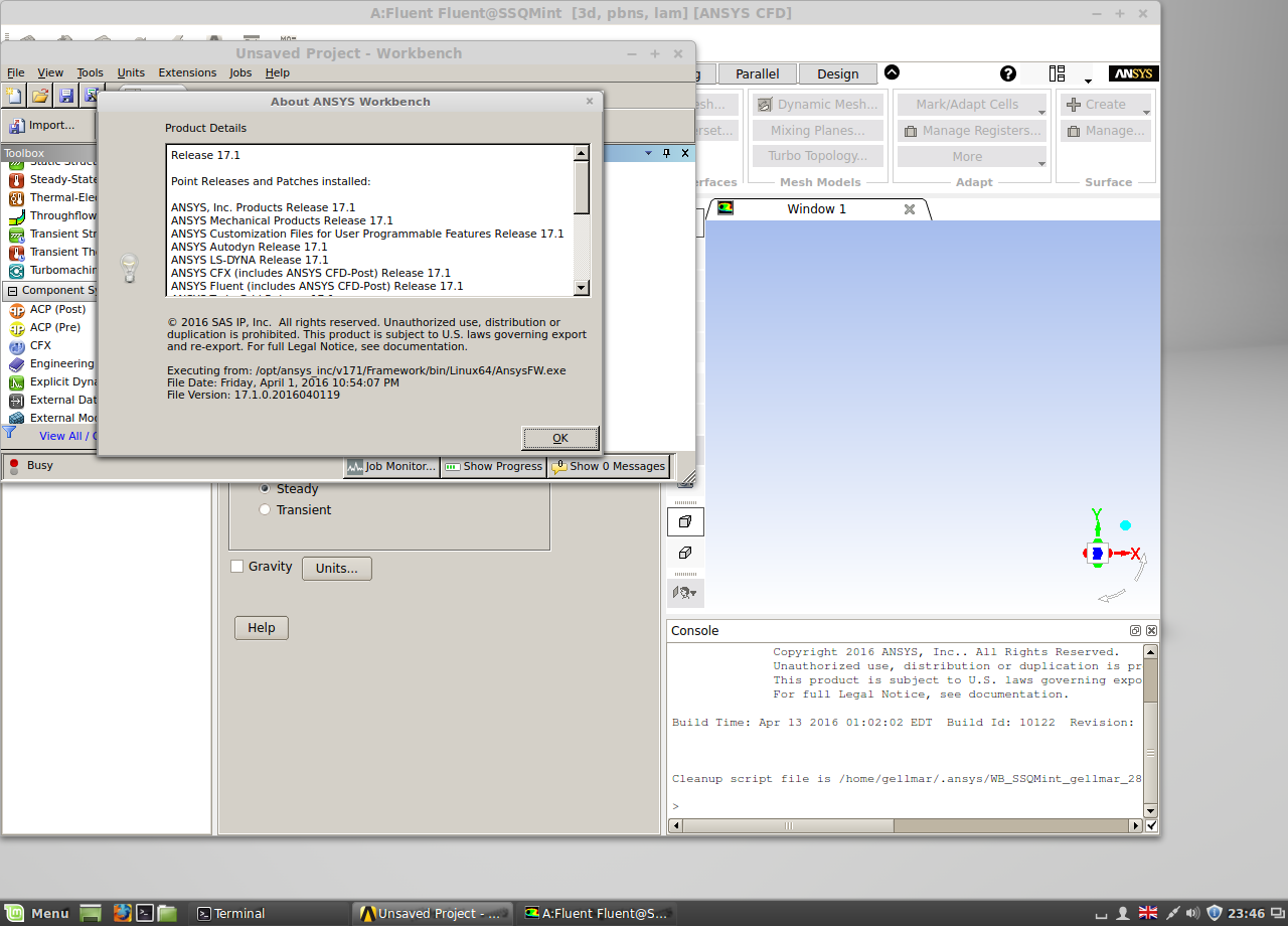 ANSYS Products 17.1 Linux