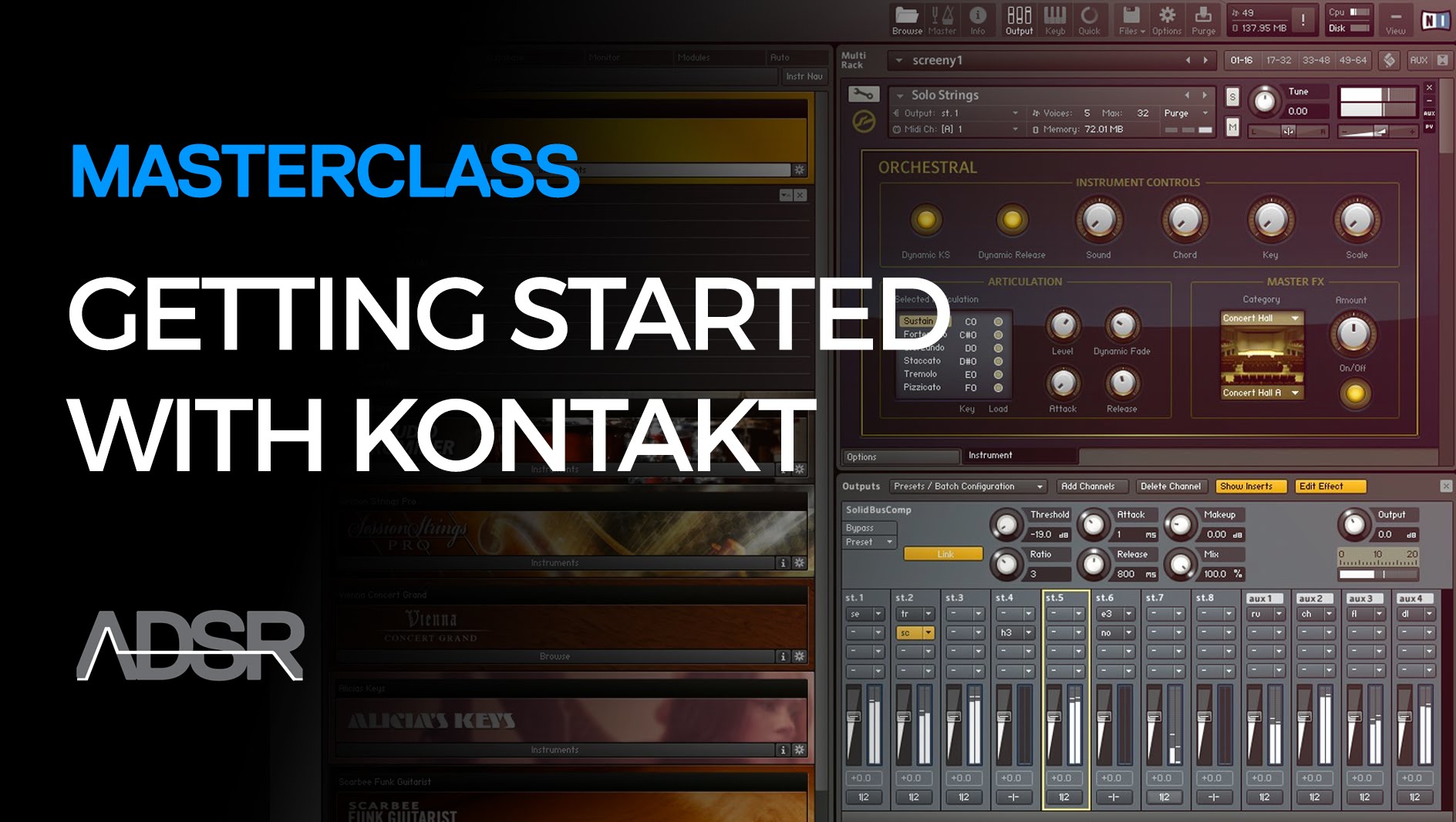 ADSR Sounds Getting Started With Kontakt (2016)