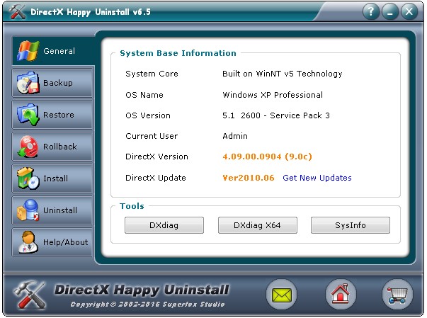 DirectX Happy Uninstall 6.5