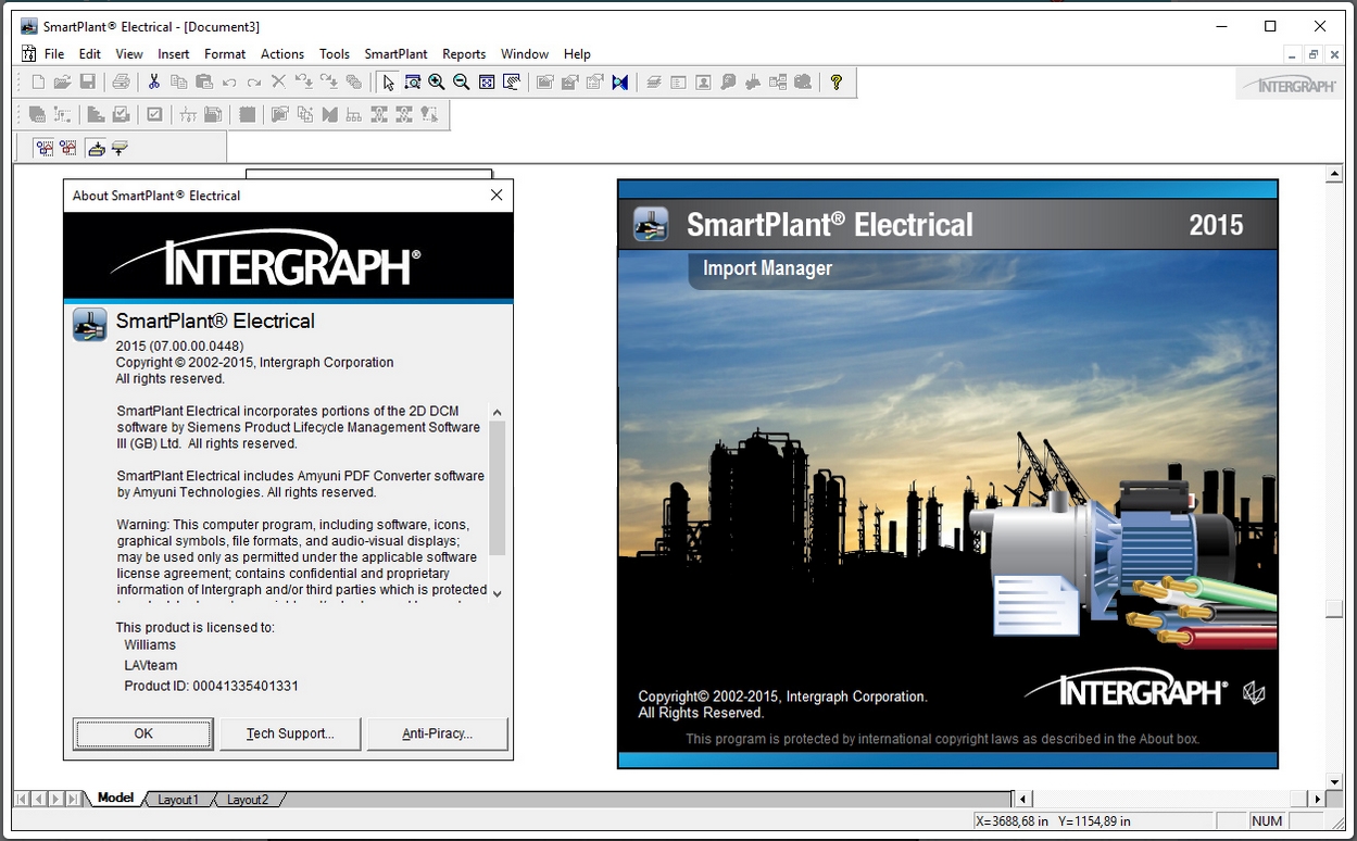 Intergraph SmartPlant Electrical 2015 version 07.00.00.0448