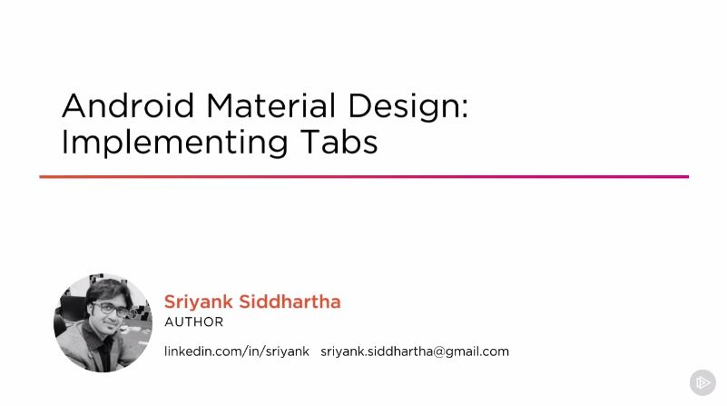 Android Material Design: Implementing Tabs