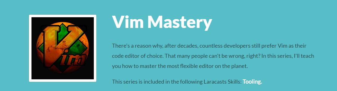 Laracasts - Vim Mastery (2016)