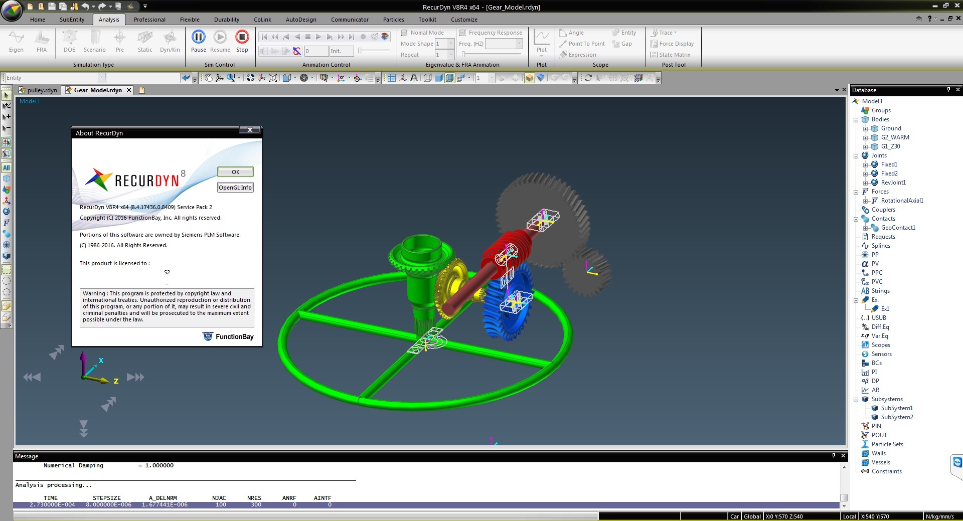 FunctionBay RecurDyn V8R4 SP2 Update