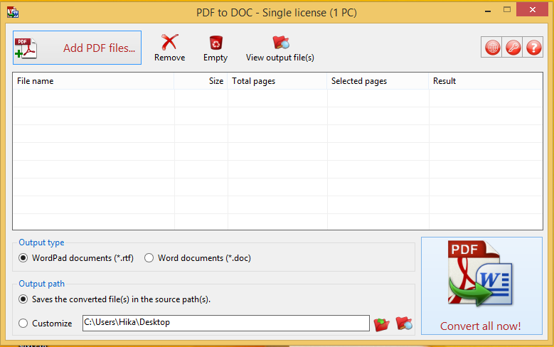 TriSun Software PDF to DOC 6.0 Build 033