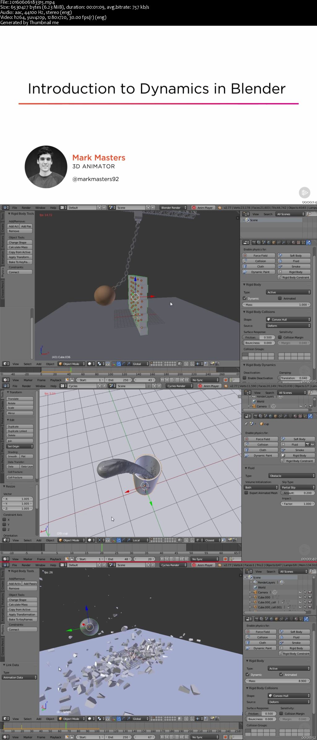 Introduction to Dynamics in Blender