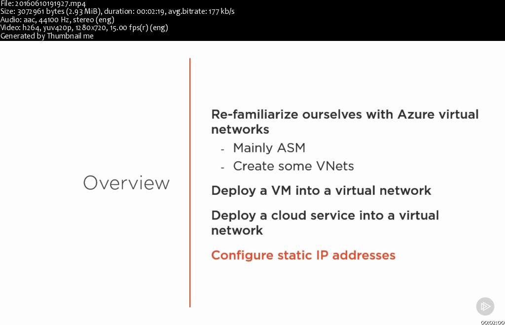 Implementing Virtual Networks for Azure Infrastructure (70-533)