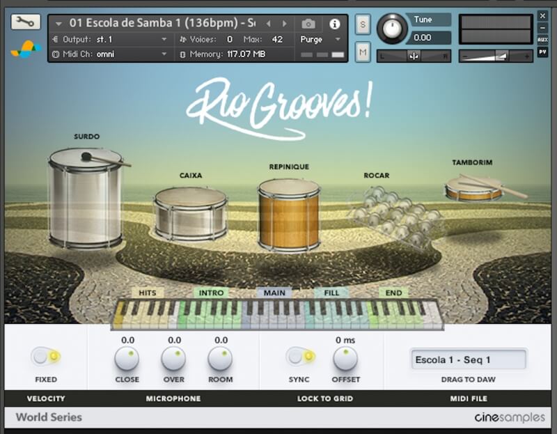 Cinesamples Rio Grooves! KONTAKT