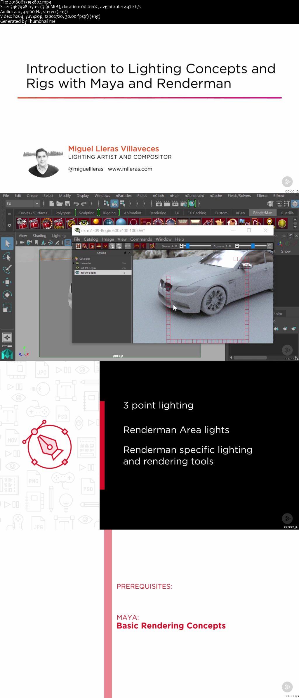 Introduction to Lighting Concepts and Rigs with Maya and Renderman