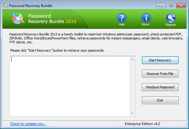 Password Recovery Bundle 2016 Enterprise Edition 4.2