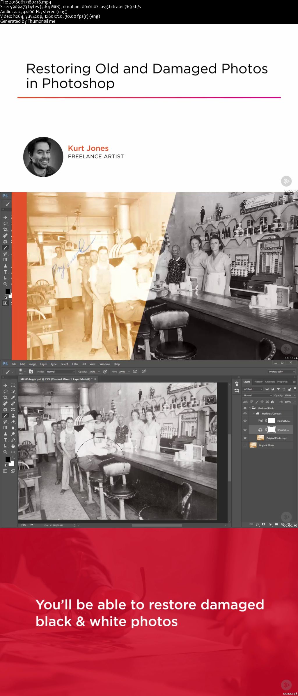 Restoring Old and Damaged Photos in Photoshop