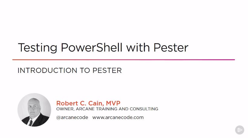 Testing PowerShell with Pester