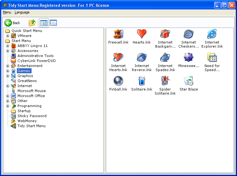 Tidy Start Menu Pro 3.4