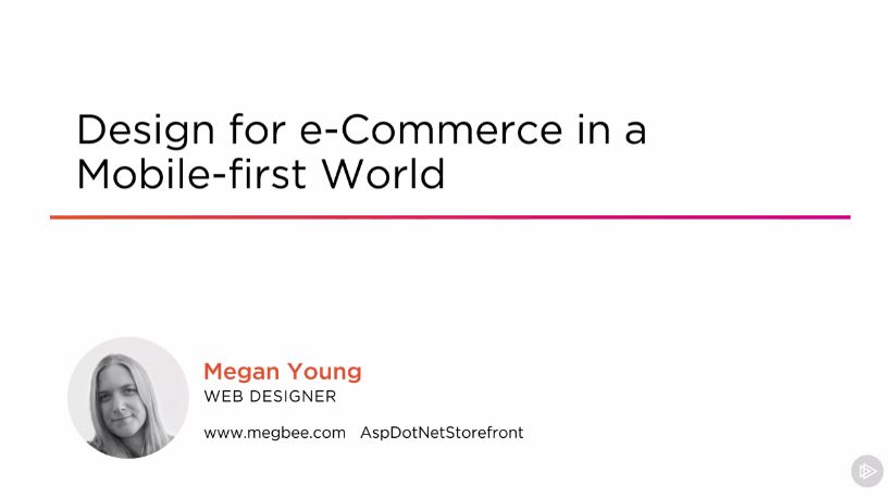 Design for e-Commerce in a Mobile-first World