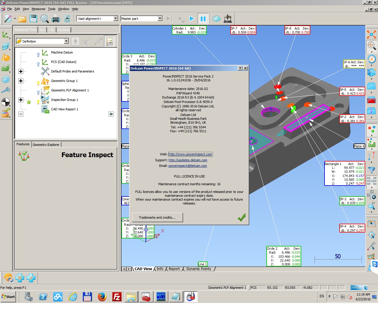 Delcam PowerInspect 2016 SP2