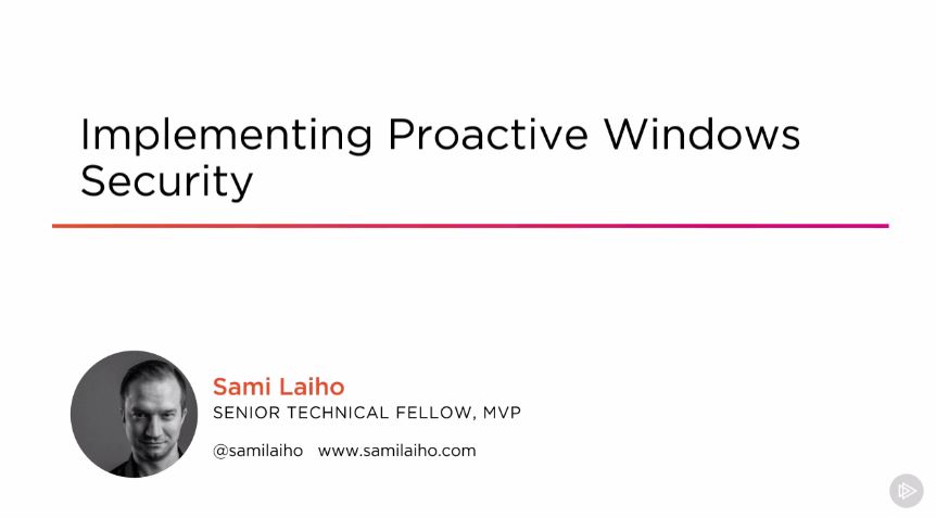 Implementing Proactive Windows Security