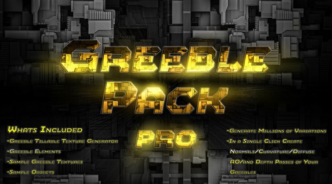 Gumroad – GreeblerPackPro 1.2 by Glenn Patterson