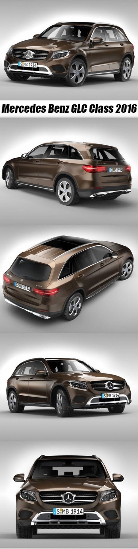 CGTrader 3D MODELS Mercedes Benz GLC Class 2016