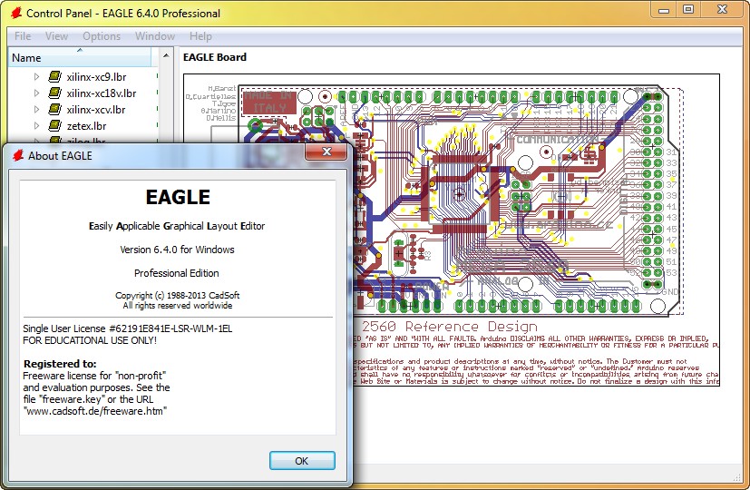 CadSoft Eagle Professional 6.4.0