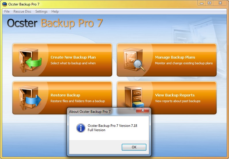 Ocster Backup Pro 7.18