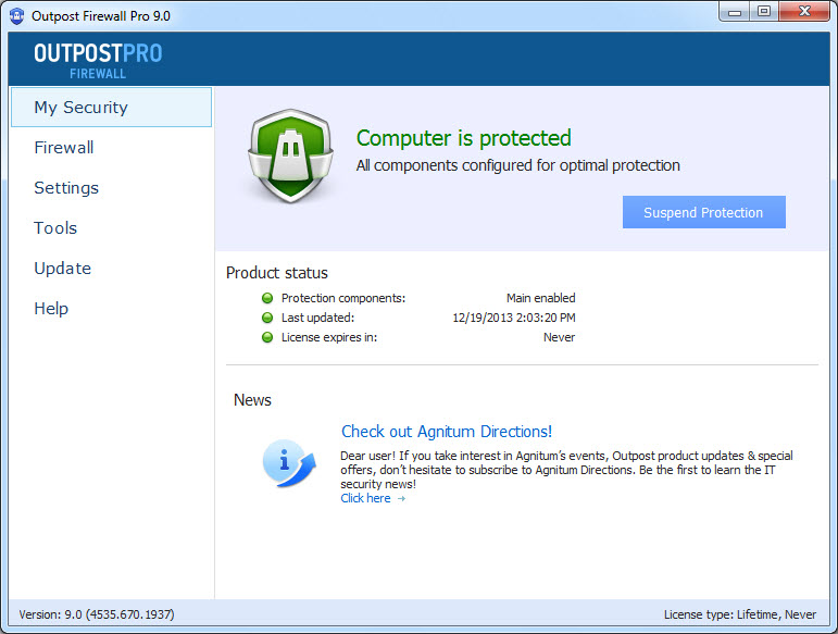 Outpost Firewall Pro 9.0.4535.670.1937 Multilingual (x86/x64)