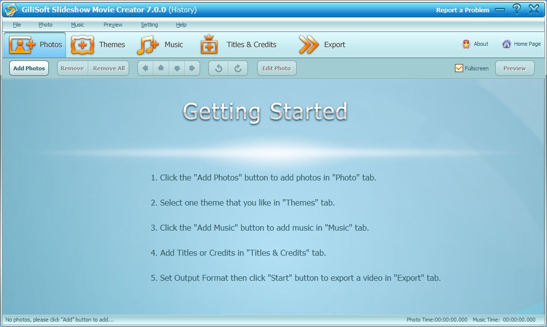 GiliSoft Slideshow Movie Creator 7.0