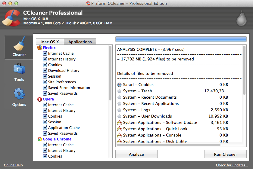 CCleaner Professional Edition 1.07.236 Multilingual